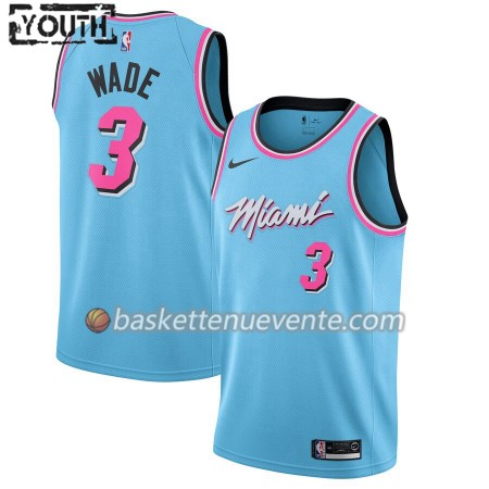 Maillot Basket Miami Heat Dwyane Wade 3 2019-20 Nike City Edition Swingman - Enfant